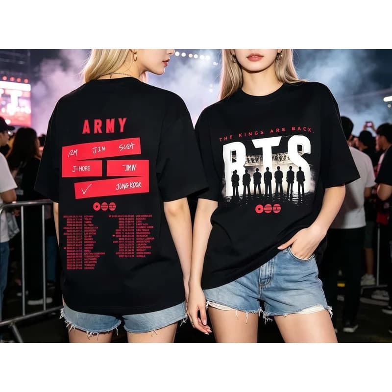 [Cross-border EU Size] Kpop BTS Arirang 2026 World Tour T-shirt Persona