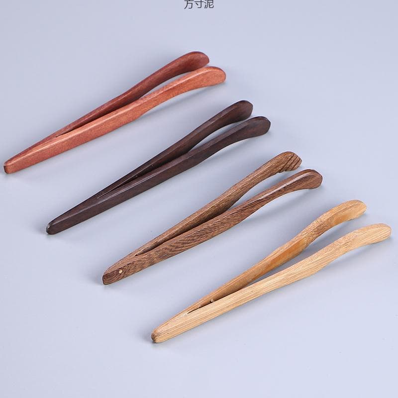 Bamboo Tea Tongs, Ebony Tea Cup Tongs, Wooden Tweezers, Solid Wood Household Kung Fu Tea Accessories, Tea Ceremony Parts