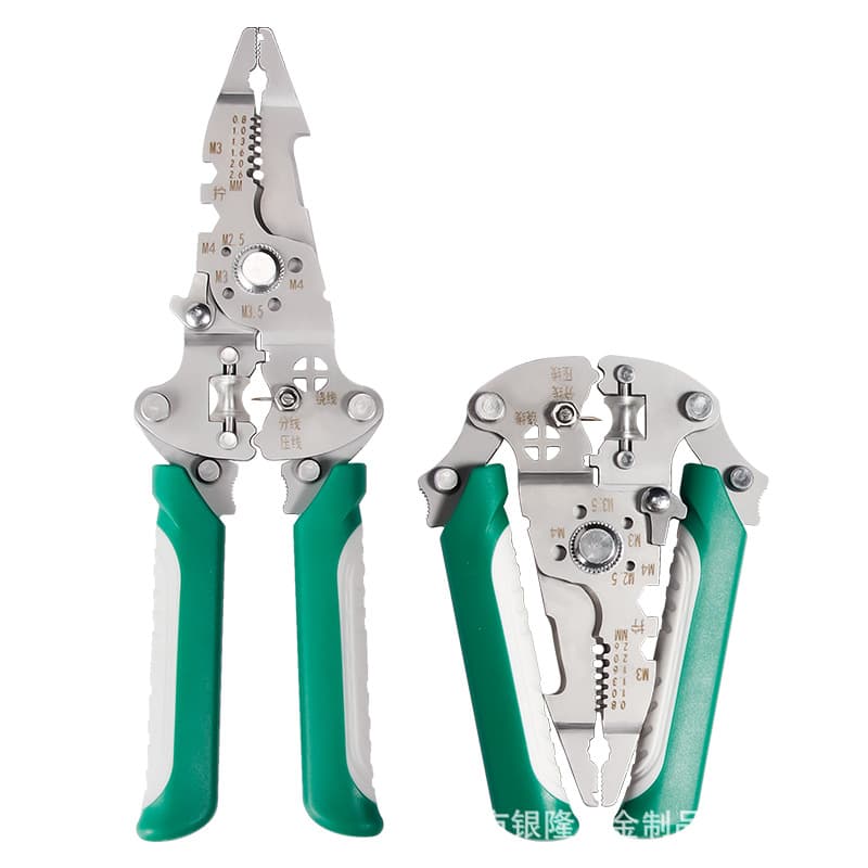 Folding Wire Stripper, Electrician Wire Cutter, Multi-Function Wire Stripper, Wire Separator, Wire Wrapper, Wire Peeler, Wire Scraper, Electrician Wire Stripping Pliers