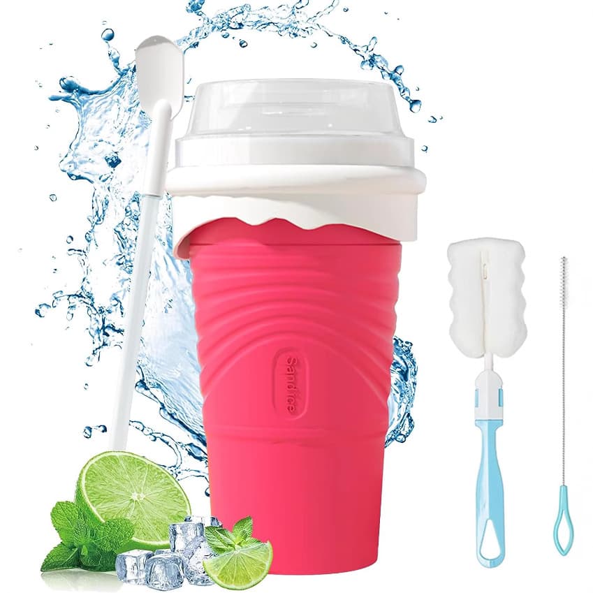 Quick Ice Making Silicone Squeeze Cup Outdoor Beverage Frozen Drink Shake Cup Home And Garden Children's Play Kitchen Utensils