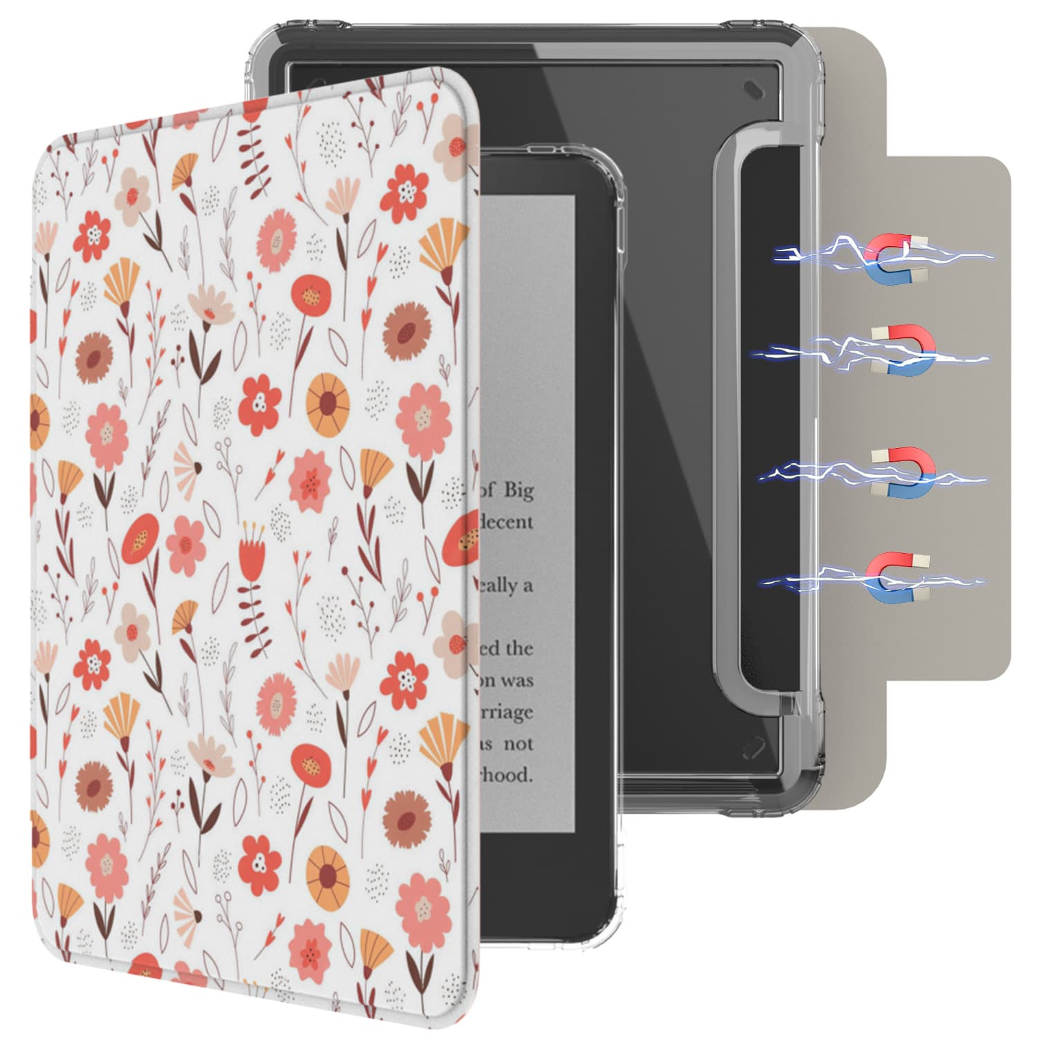 Suitable for Kpw1/2/3/4/5/6 Protective Case Kindle Paperwhite 12Th Generation Magnetic Detachable Case