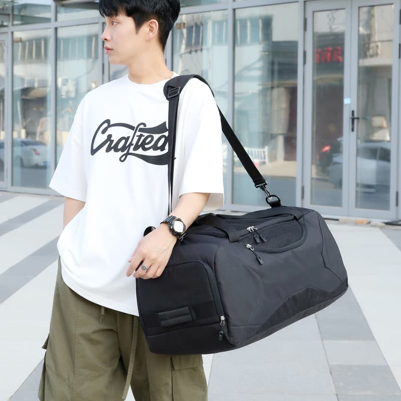 Large Capacity Travel Bag, American Vintage Style Sports Gym Bag Training Bag Trendy Duffle Bag