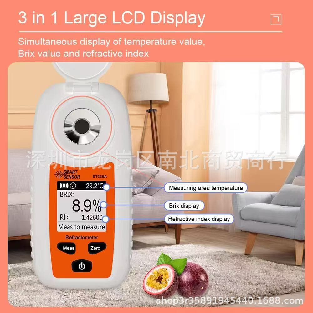 Xima Sugar Content Meter ST355A High Precision Fruit Sugar Tester Sweetness Meter Tester Beer Sugar Concentration