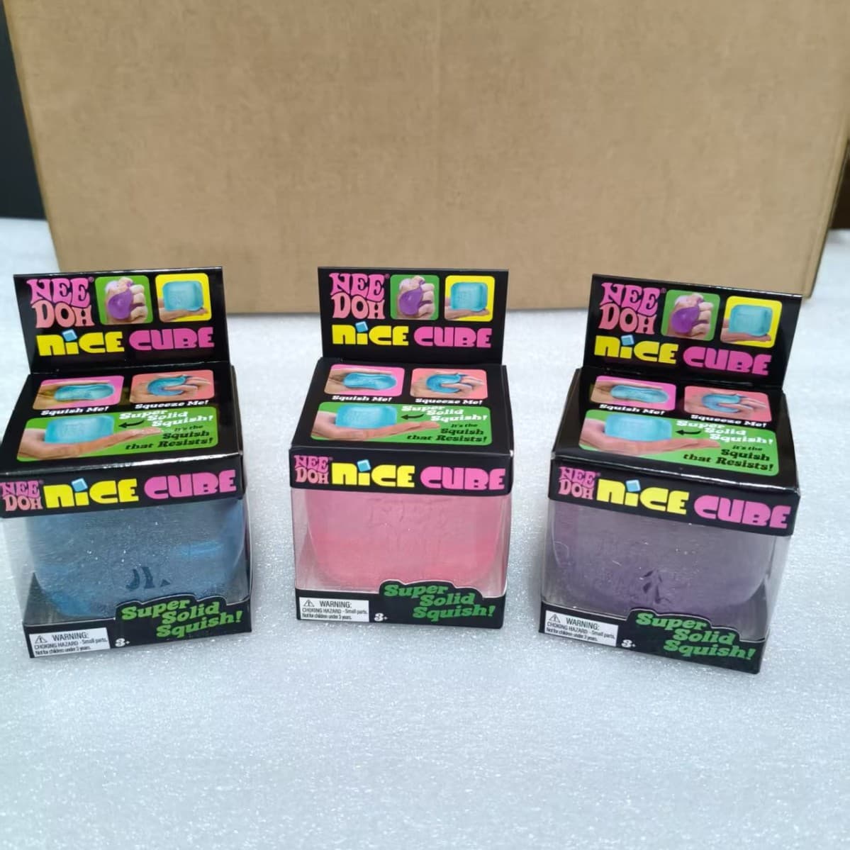 In Stock Stress Relief Squeeze Cube, Maltose Ice Cube Sensory Toy, TPR Decompression Vent Toy, Viral Hot Seller