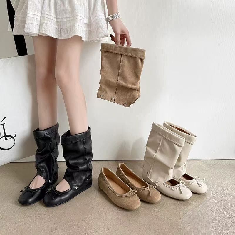 Gorgeous 2026 Hot-Selling Dual-Wear Mary Jane Shoes, Stunning Bow-Tie Ankle Boots That Pair Perfectly with Skirts