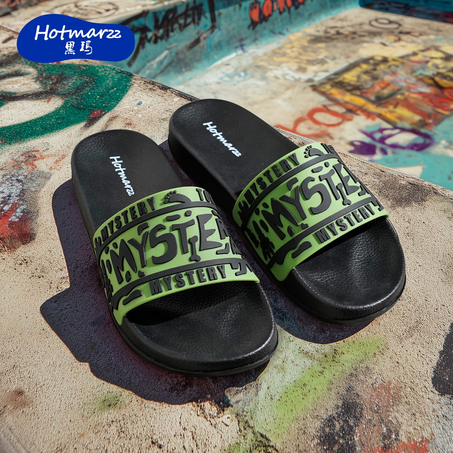 Men's New Style Non-Slip Outdoor Slippers, Beach Shoes, Trendy and Cool Bathroom Slippers, Waterproof, Wear-Resistant and Soft