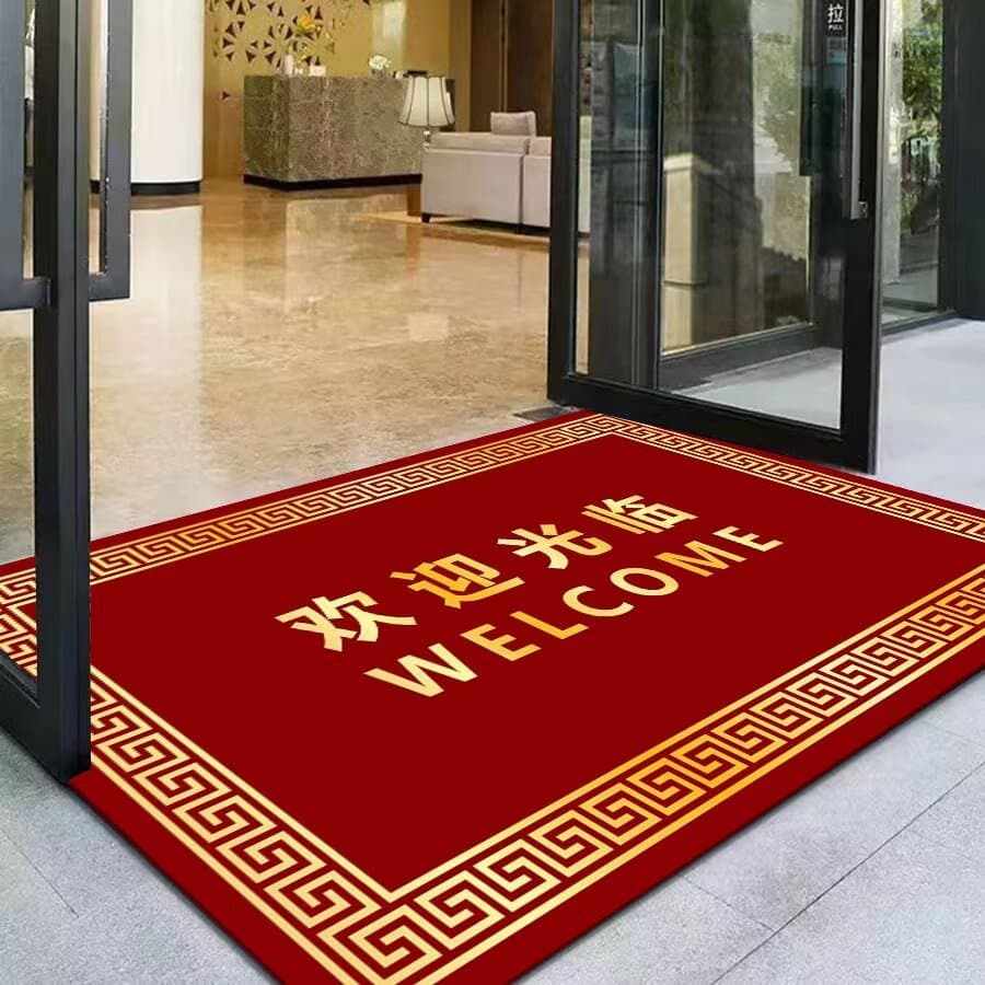 Chinese welcome mats, hotel property front hall welcome carpets, home entrance door mats, commercial store floor mats