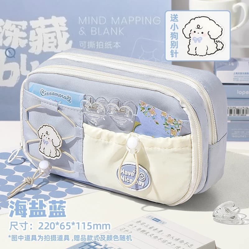 Simple elementary school students, junior high school students, high school students, pencil case, pencil case, stationery bag, pencil case, ins style