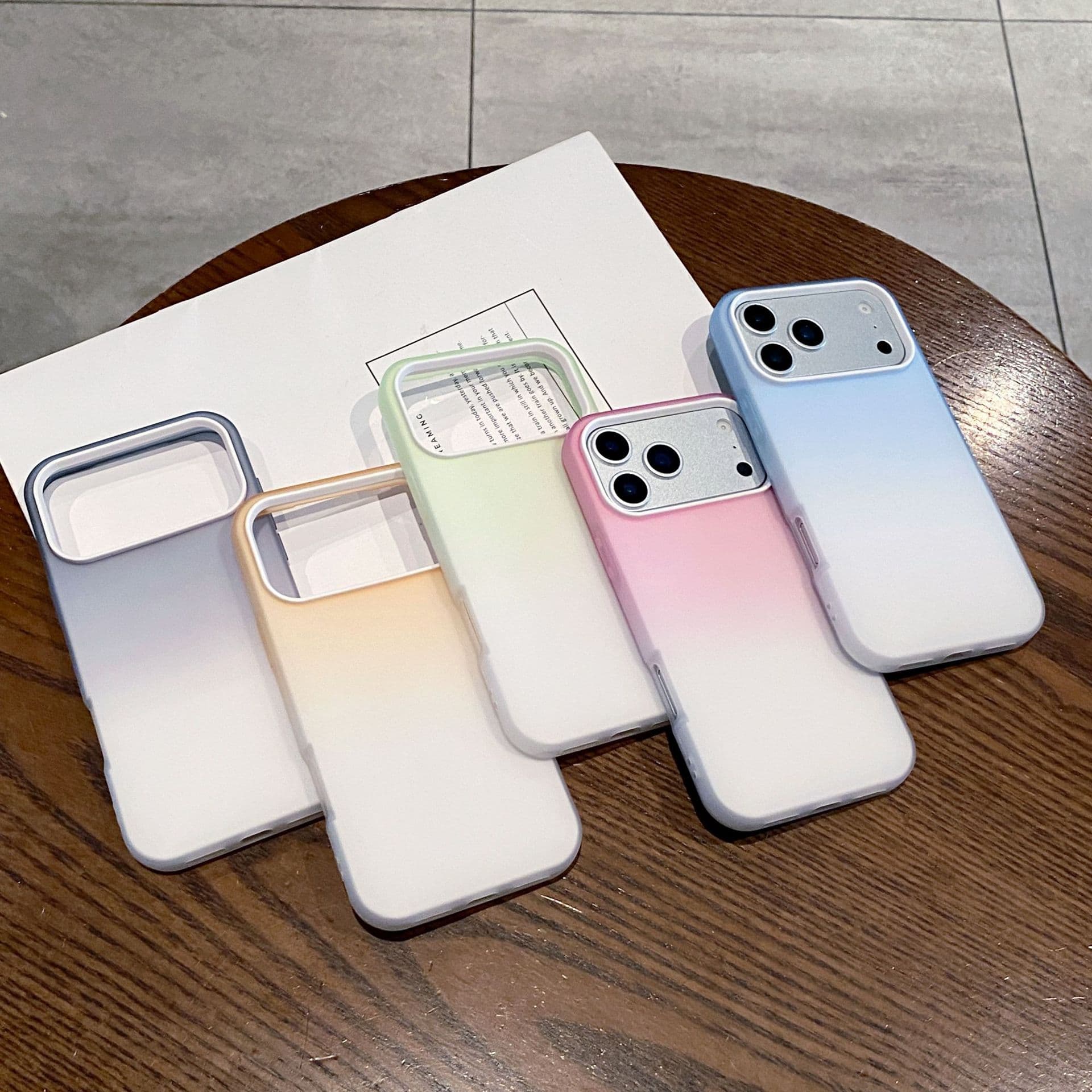 Suitable for Iphone17Promax Mobile Phone Case Apple 17Air Two-In-One Gradient Jelly Anti-Fall 16P Protective Cover