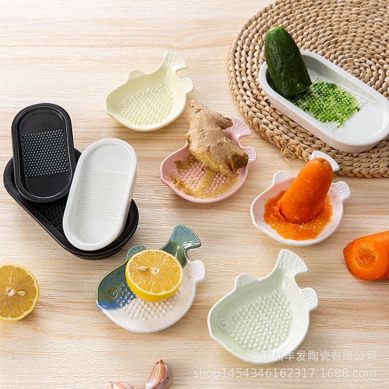 Ceramic Ginger Grinder Ginger Garlic Grinder Fruit Puree Baby Food Maker Kitchen Grinder Ginger Milk Grinding Ginger Juice Tool
