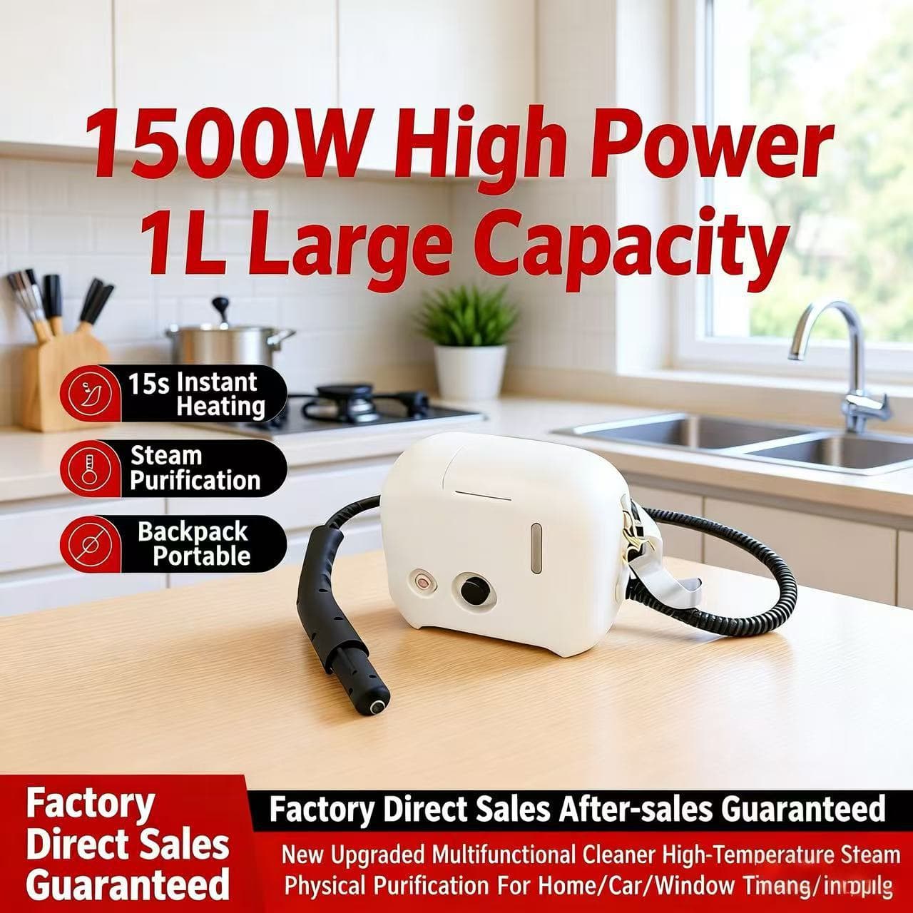 Backpack Steam Cleaner: Portable & Instant-Heating