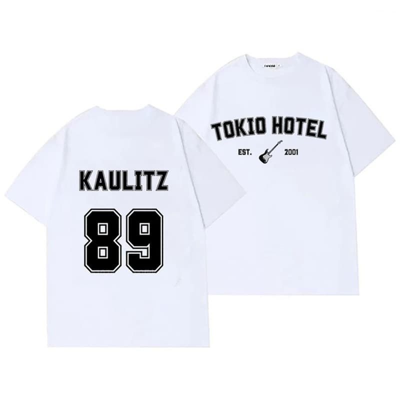 Long-term cross-border Rock Band Tokio Hotel Kaulitz Print Tshirt Cotton