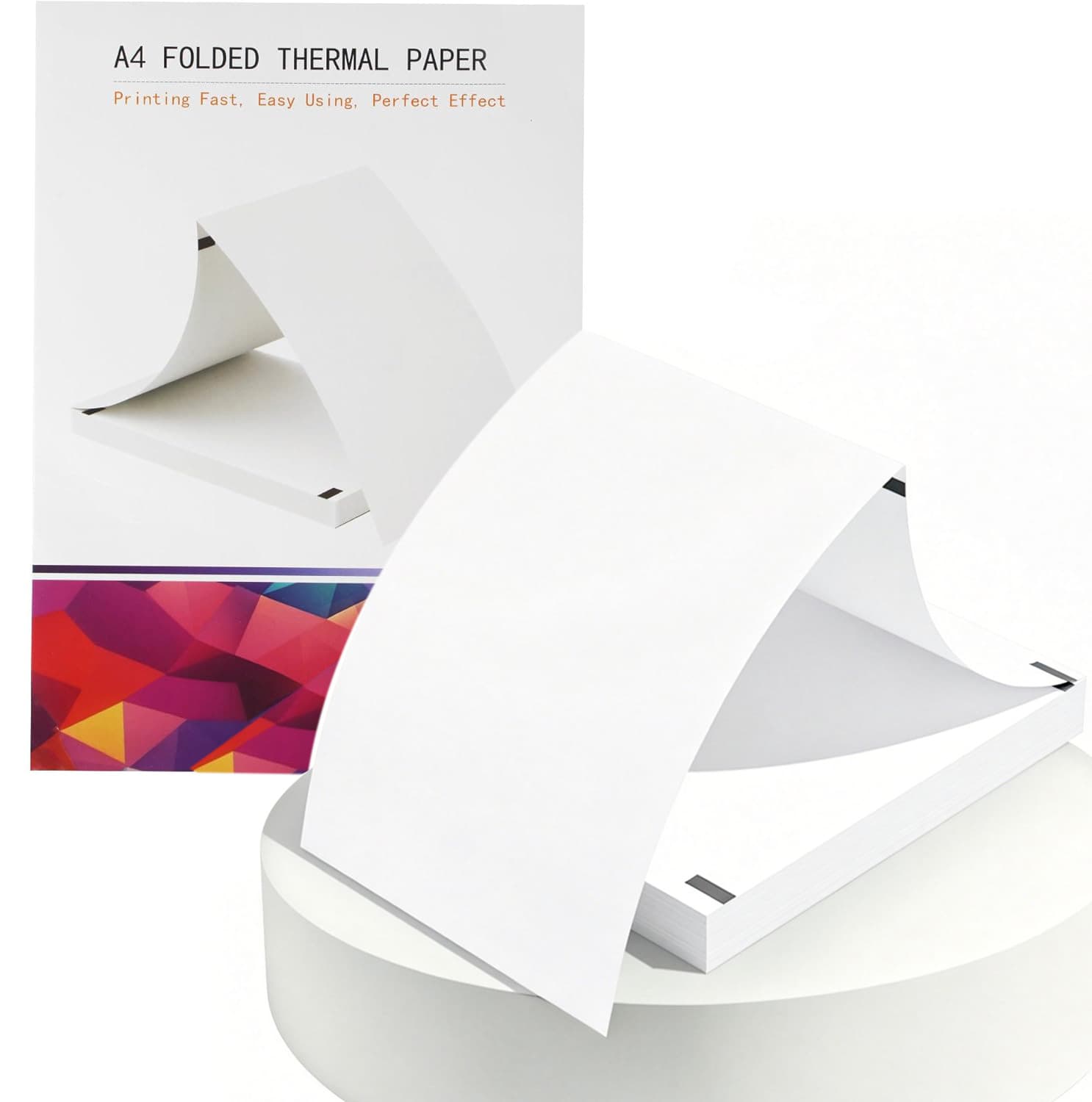 Cross-border A4 thermal printing paper, quick-drying thermal folding paper, office document student test paper thermal printing paper