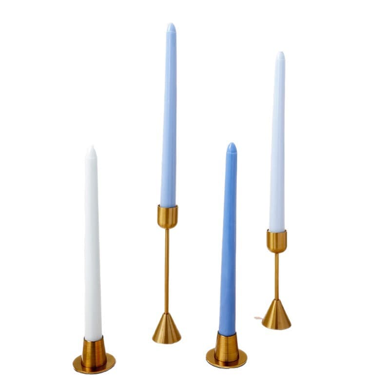 25CM Long Stem Taper Candles for Wedding Banquet Atmosphere Long Candles 10 Inch Colored Smokeless Candles
