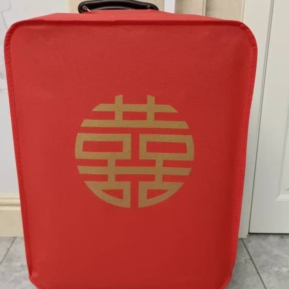 Luggage cover, wedding protective cover, red disposable box, trolley box, bride's dowry and wedding supplies