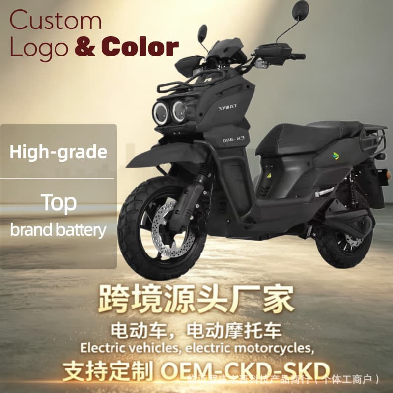 Export Wholesale TANKE Electric Motorcycle 60V72V Tank Off-Road Two-Person Electric Motorcycle Cross-Border Off-Road Electric