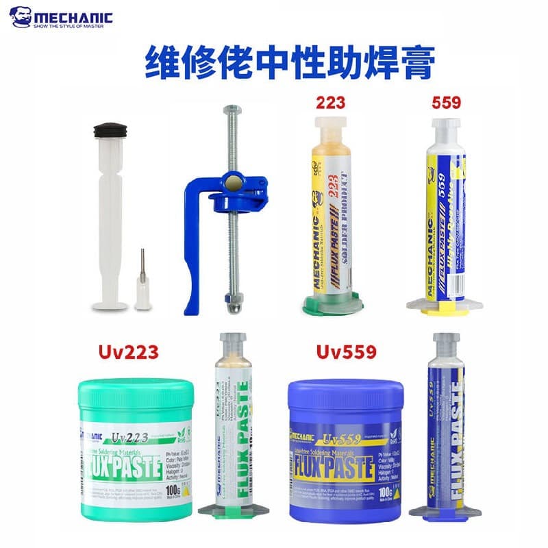 Repair man Uv559 soldering paste flux no-clean with syringe soldering oil soldering paste rosin mobile phone repair