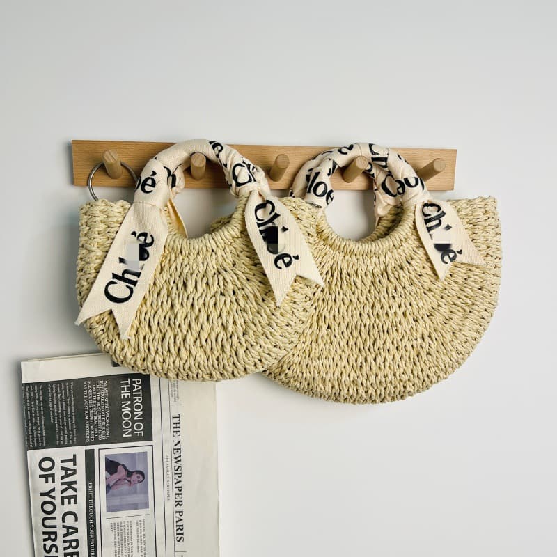 New shoulder handbag straw bag tote bag seaside vacation handbag large capacity woven bag versatile beach