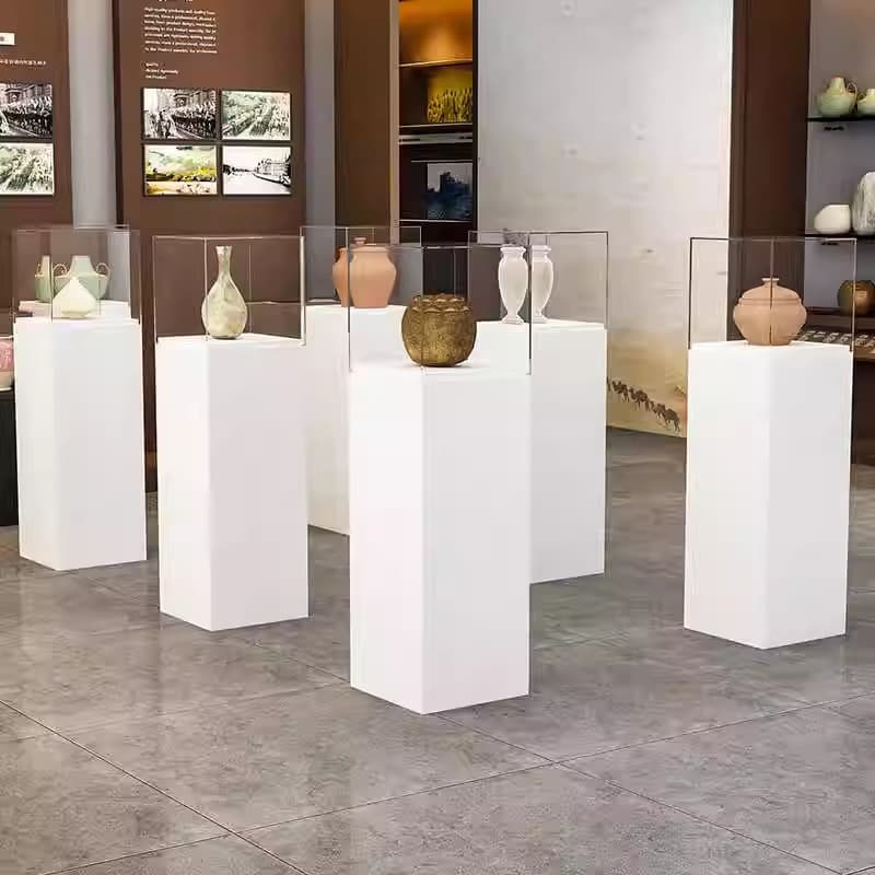 Acrylic booth painted base, museum jewelry display case, handicraft dust cover, sample display transparent cover