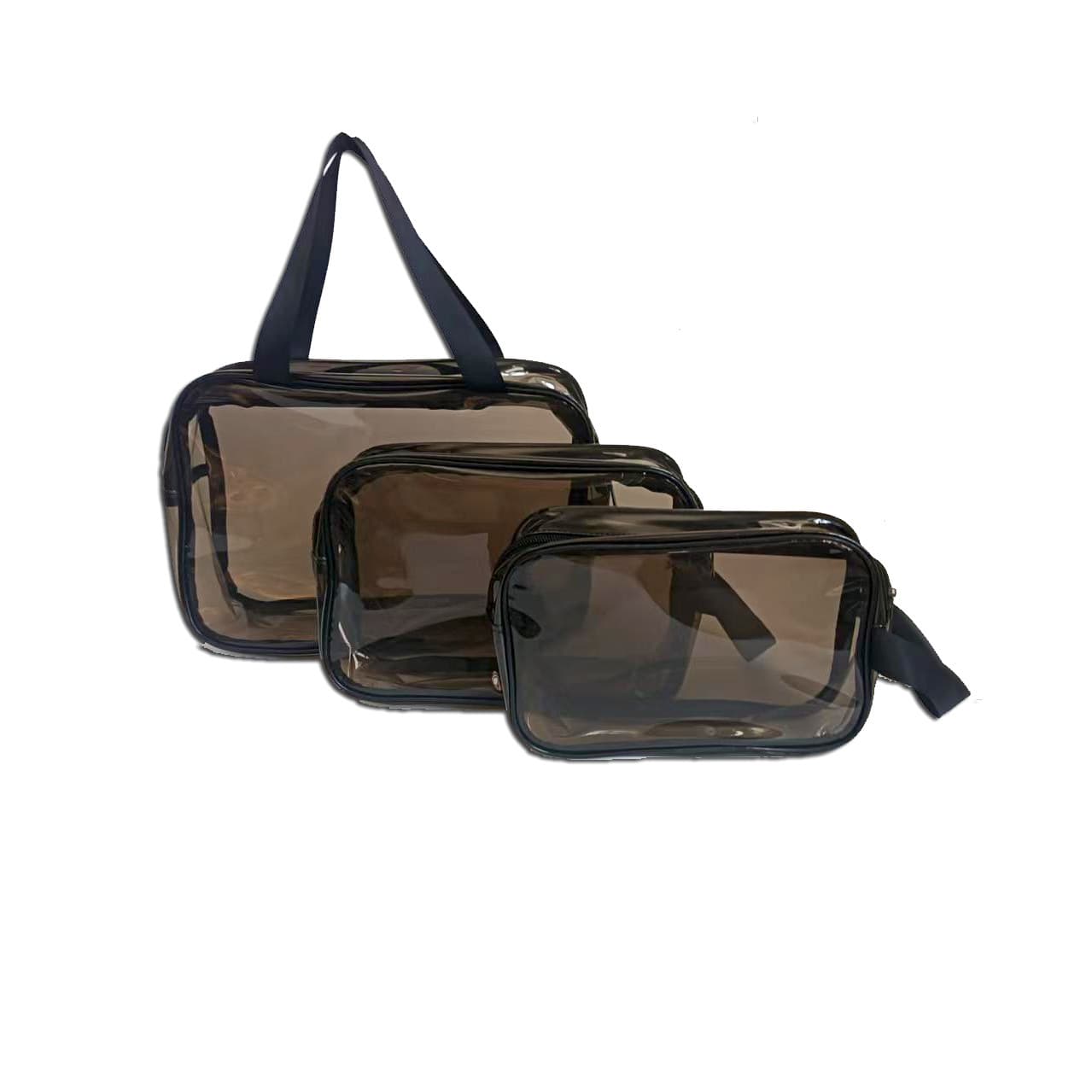 Customized Logo PVC Large-Capacity Cosmetic Bag, Cross-Border Hot-Selling Transparent Waterproof Toiletry Bag, Three-Dimensional Portable Storage Bag