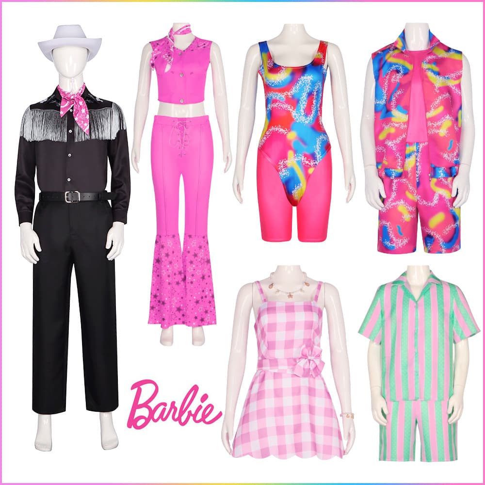 Barbie cosplay costume Real movie Barbie Ken dress leggings cosplay Halloween costume