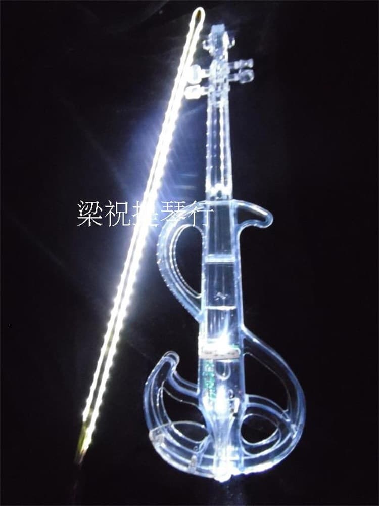 Bluetooth Crystal Violin Performance-Grade Transparent Electroacoustic Electronic Violin