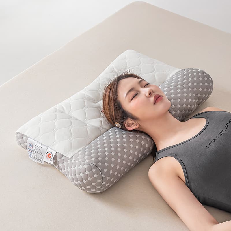 Factory Direct Class A Soybean Japanese Reverse Traction Latex Neck Support Pillow for Home, Adult, and Student Dormitory