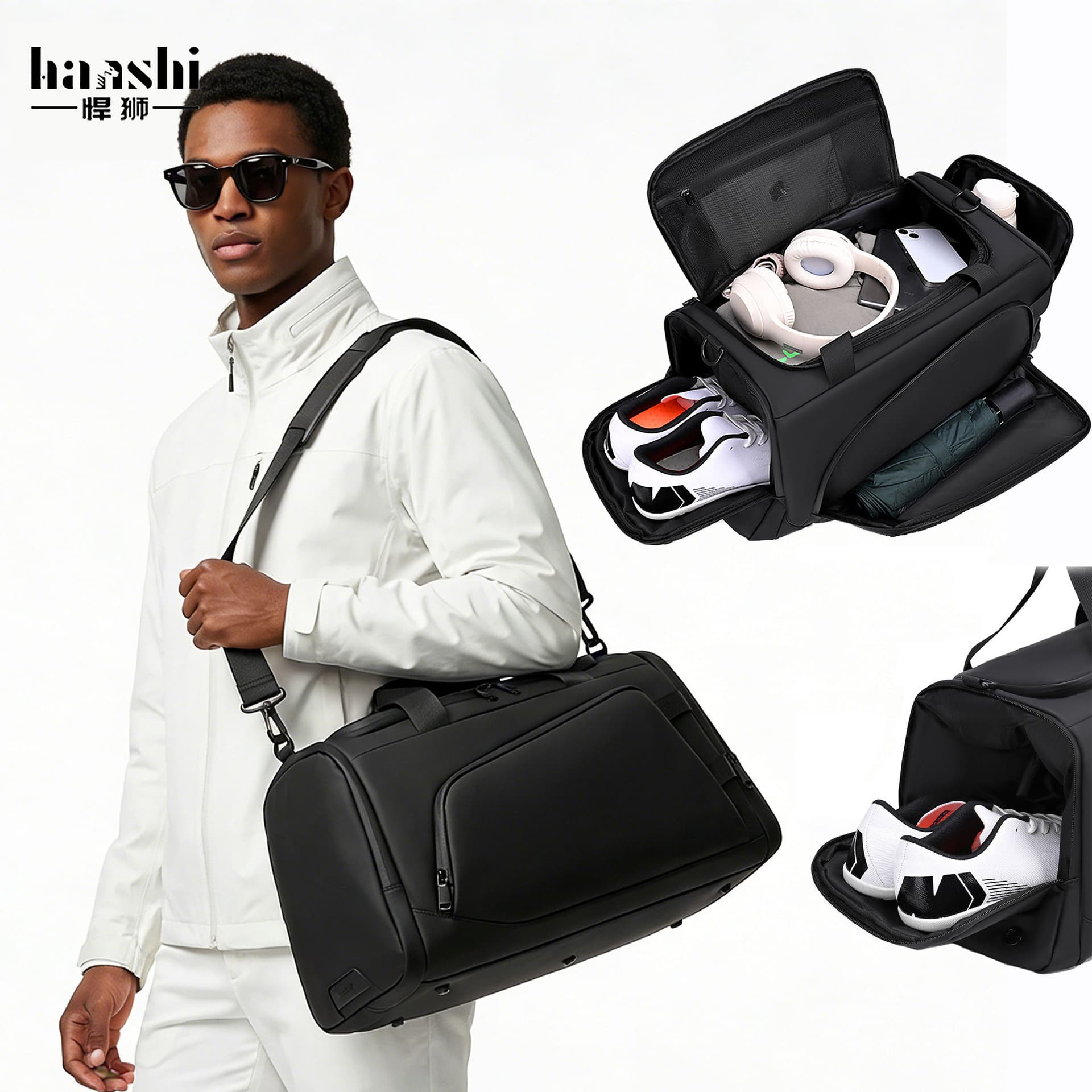 Cross-border Men's Travel Bag Casual Fashion Women's Crossbody Bag Large Capacity Gym Bag Premium Lightweight Handbag Trendy