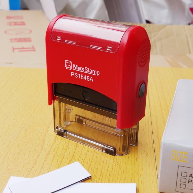 Gypsy PS1848 ink stamp text production 18 * 48mm rectangular flip seal automatic oil delivery package engraving