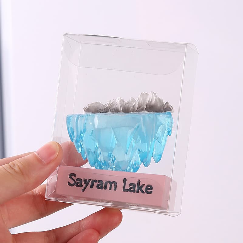 Sanya Cultural Resin Refrigerator Magnet Small Duck Sayram Lake Refrigerator Magnet Light-Up Magnetic Travel Souvenir Gift