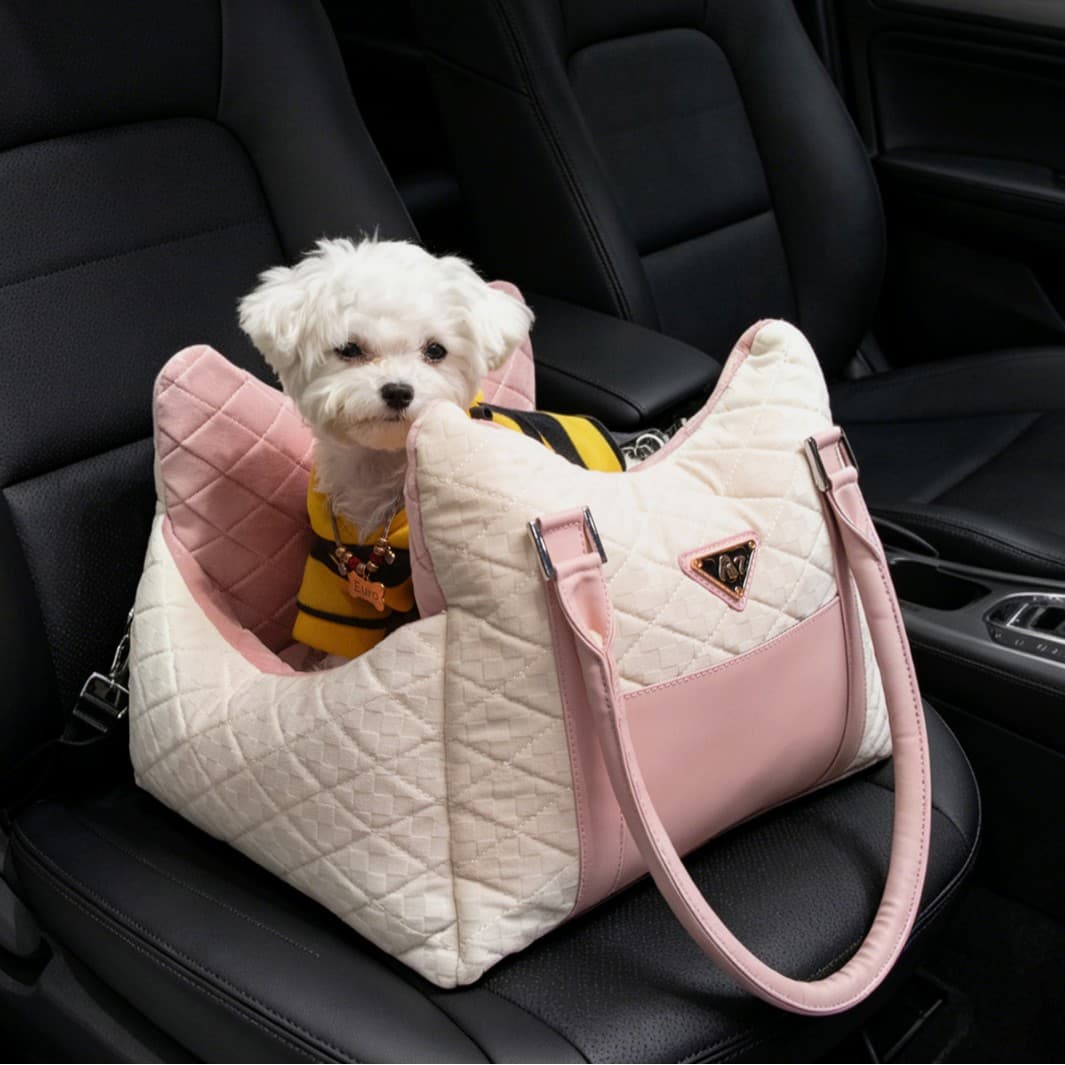 Pet car kennel, co-driver cat kennel, dog kennel for outings, front and rear safety seats, dog sofa, car kennel