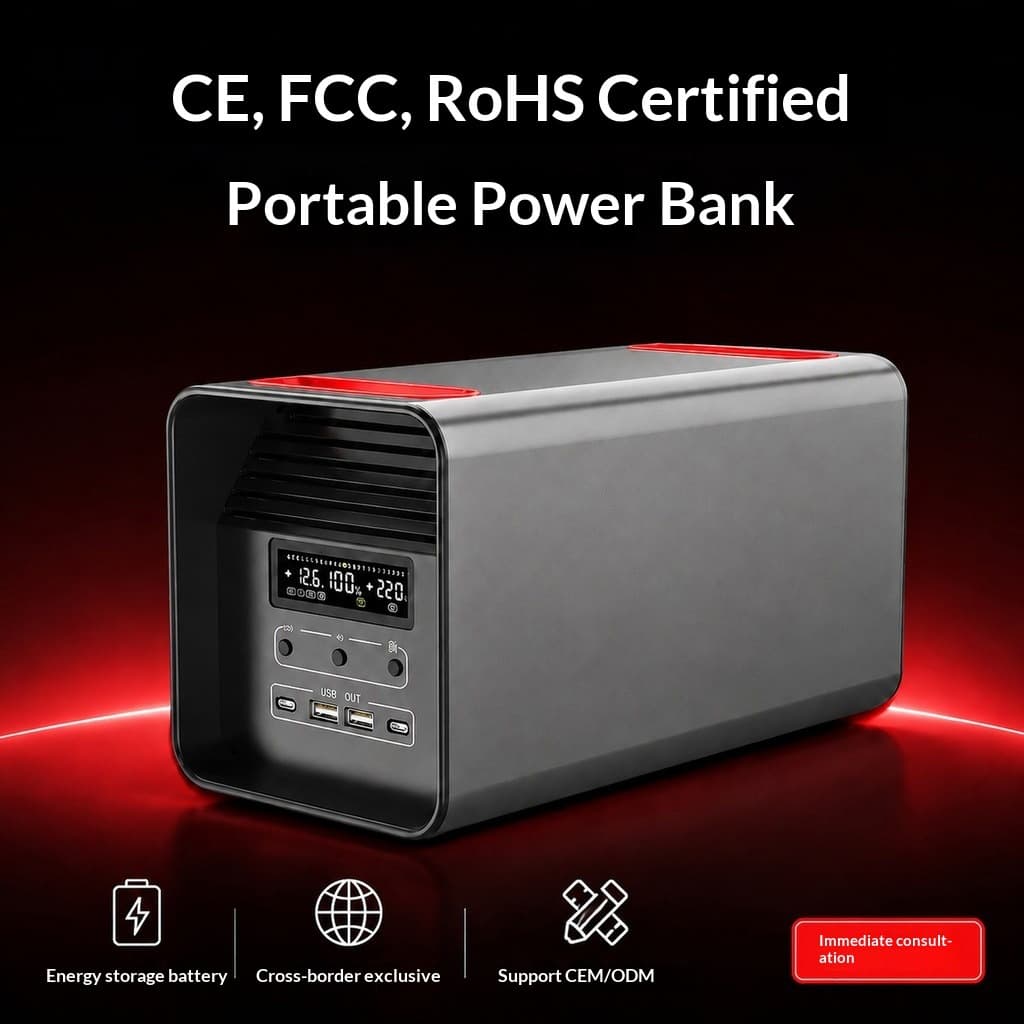 220V Outdoor Power Bank, Large Portable Generator for Camping