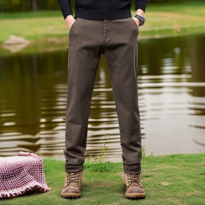 Comfortable Men's Pants, New Youth Style, Light Luxury High-Quality Long Pants, Business Casual, Loose Fit with Stretch
