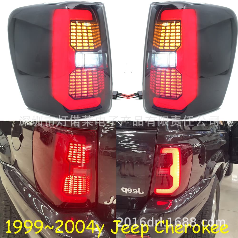 Compatible with Jeep Grand Cherokee Tail Light LED Daytime Running Light Fog Light Brake Light Rear Bumper Light 1999-2005