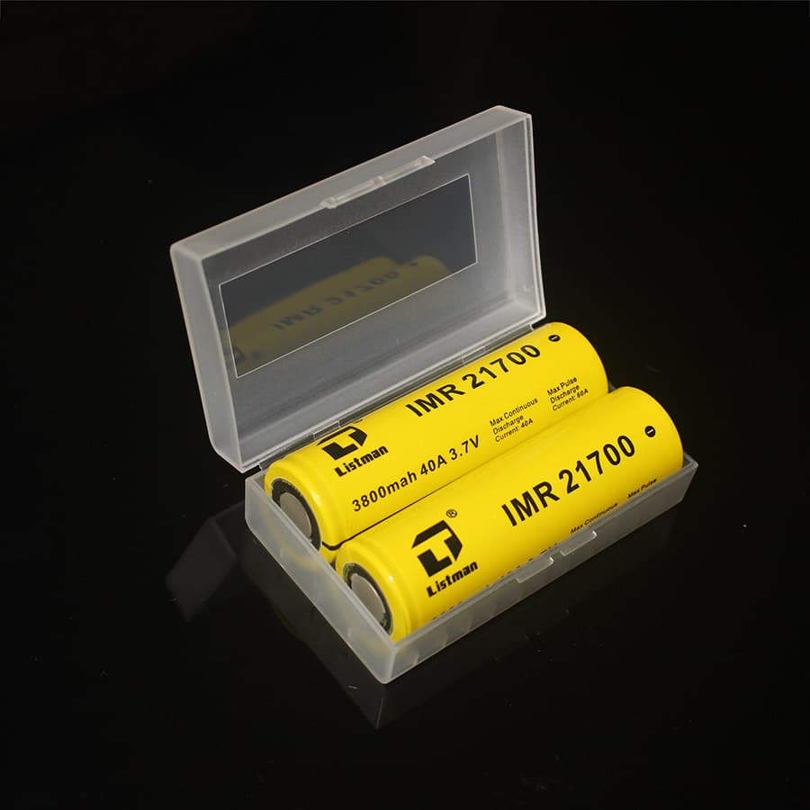 Universal 21700 20700 Battery Case Packaging Box 2-Pack Storage Box Matte Anti-Scratch Material