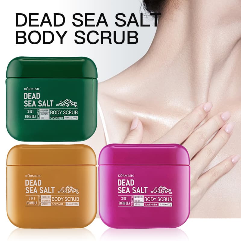 KORMESIC Dead Sea Salt Body Scrub Facial Scrub for Body Cleansing, Cross-Border Trade Factory Wholesale