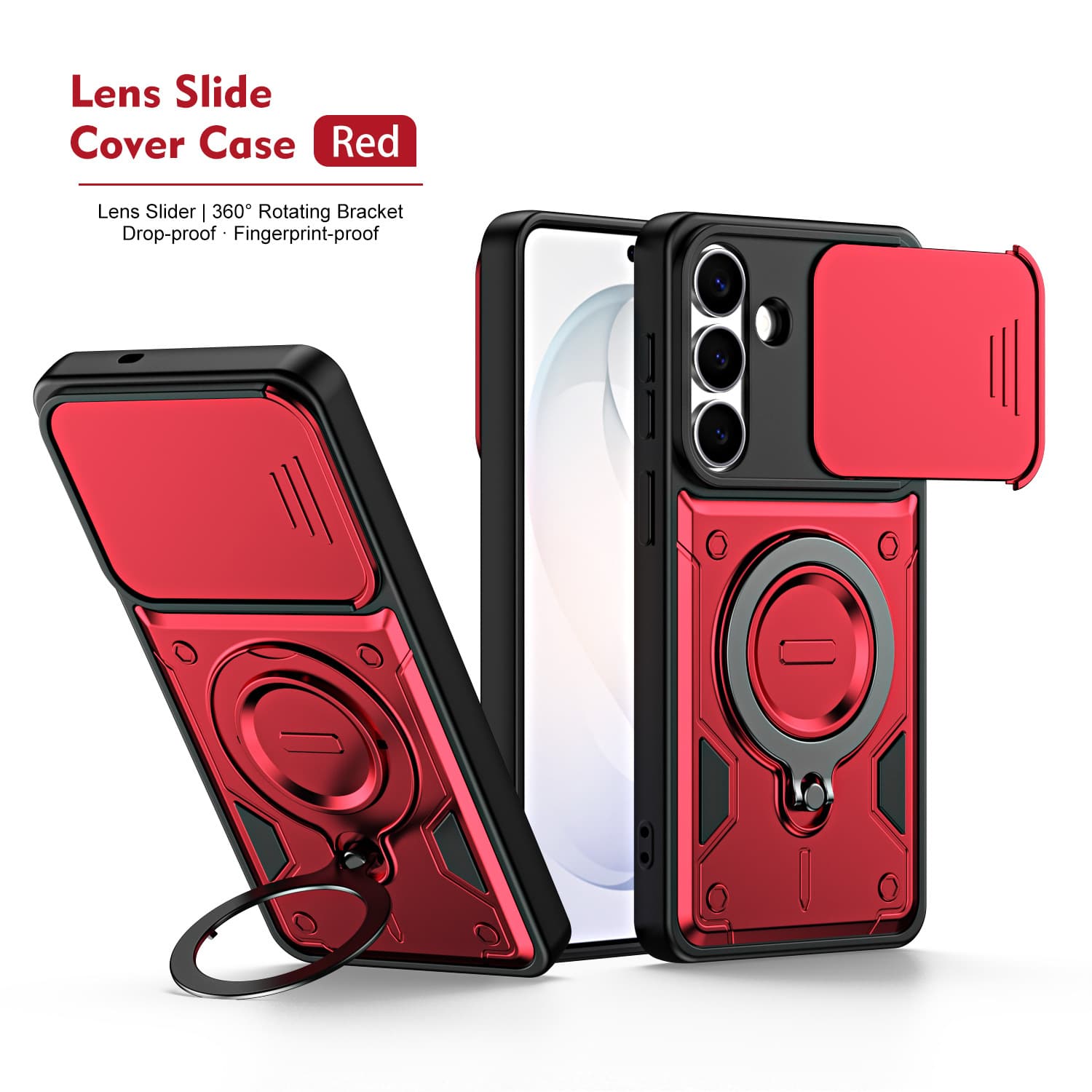 Cross-border Compatible with Samsung Galaxy A56 5G Phone Case Lens Protection Cover Anti-drop Sky Ring Rotating Stand