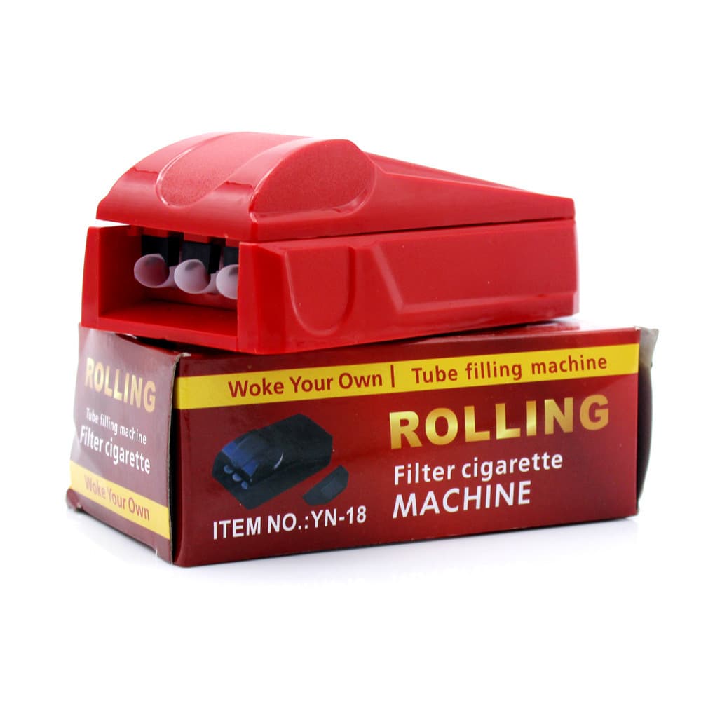 Manual three-tube plastic cigarette roller injector mini portable cigarette injector