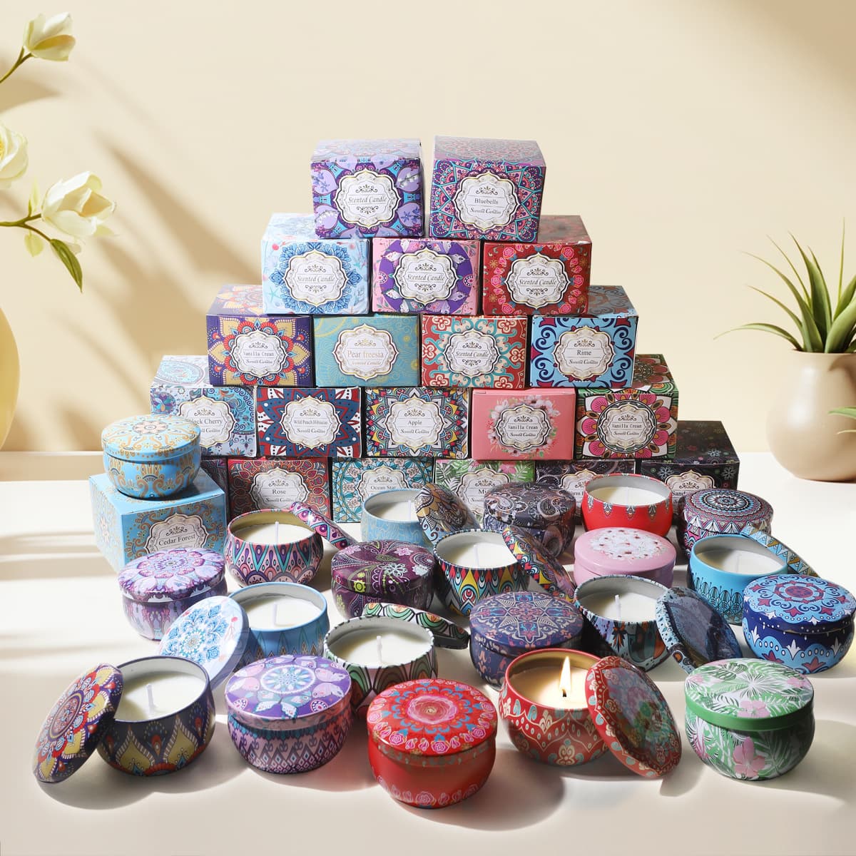Cross-border EU Best-selling Scented Candle - Wedding Favor Birthday Gift Plant Wax Aromatherapy Candle
