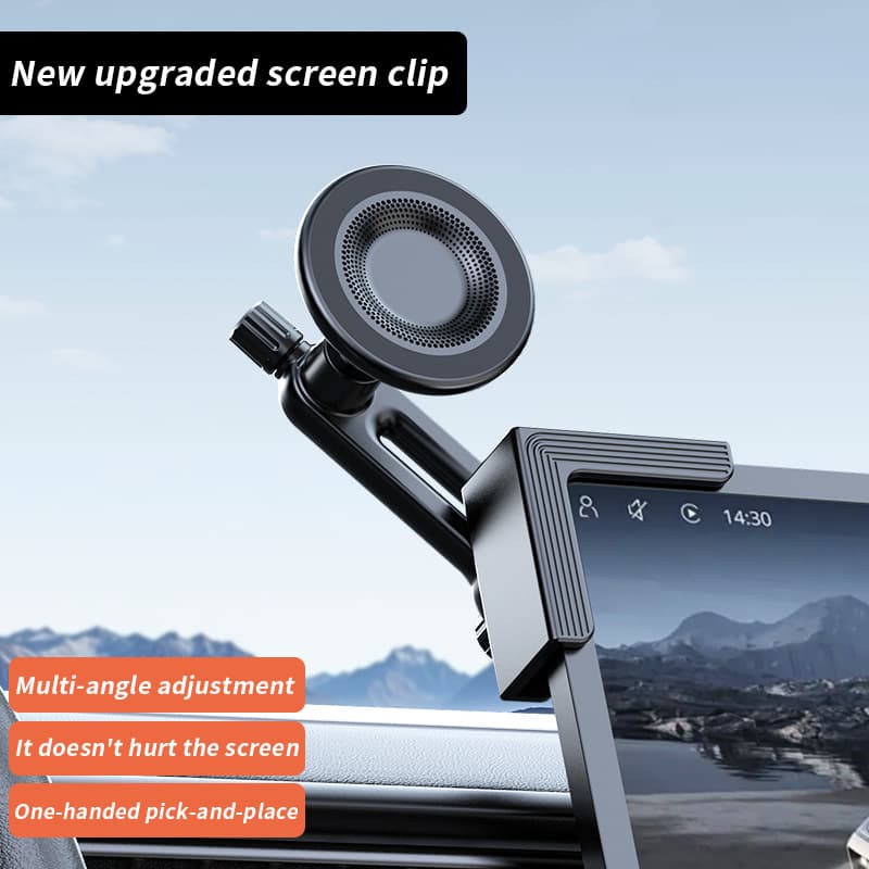 New Energy Vehicle Magnetic Phone Mount, Floating Screen for Center Console, Strong Magnetic Navigation Phone Holder
