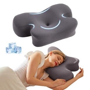 Memory Foam Contour Pillow Patent Cross-Border Best-Selling Comfort Pillow Ideal for Side and Back Sleepers with Removable Cover
