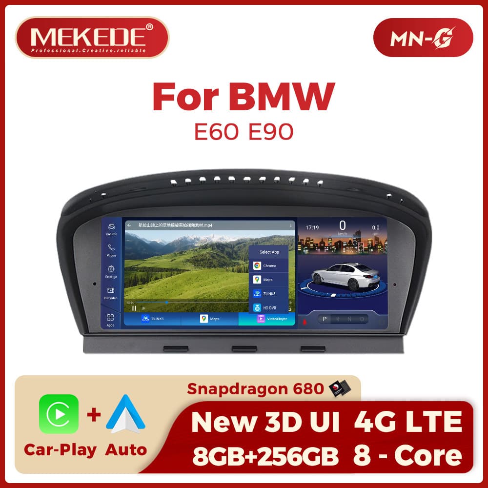 8.8-inch Android Large Screen Car Navigation for BMW 3/5 Series E60/E90/E63 with Bluetooth Carplay