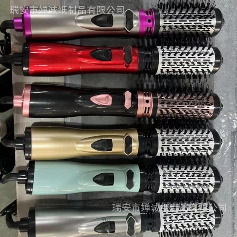 [in stock] Cross-border Automatic Curling Hair Comb Wave Roll Big Roll Hot Air Comb 2-in-1 Constant Temperature Volumizing Blow Comb