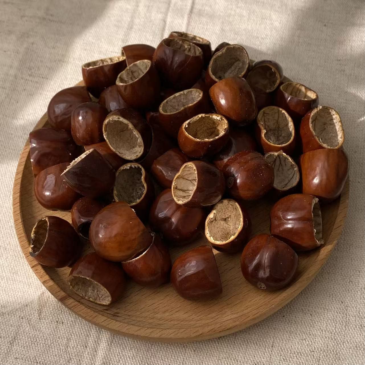 DIY Natural Fruit Shell Wind Chimes, Cardamom, Pala Plant Shell, Plant Hand-cranked Bell Material Kit, Rubber Fruit Crafts