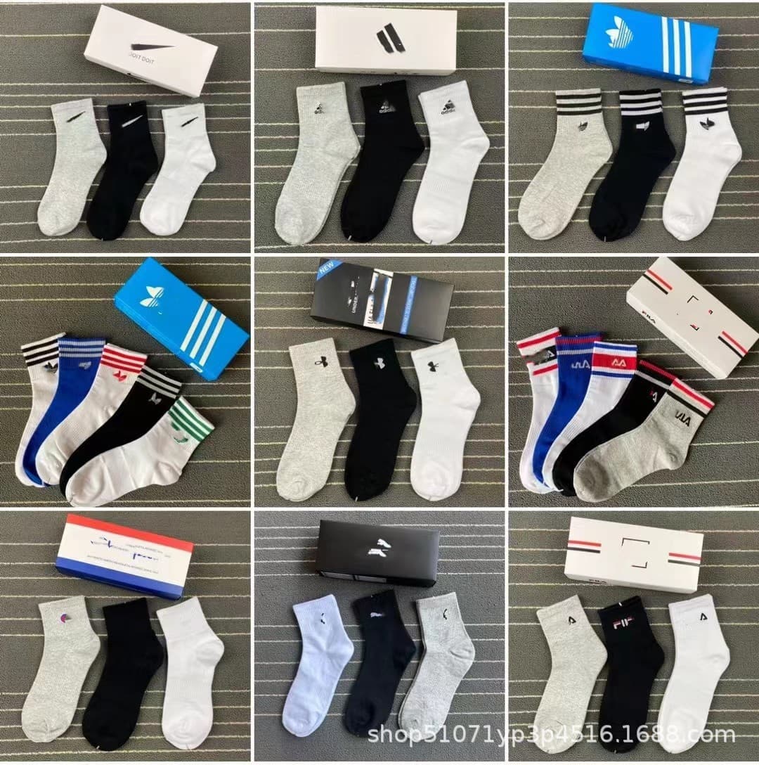 NK Boxed Suwan Next Socks Hook Men and Women Long Tube Mid Tube Short Tube Cotton Sports Socks Casual Socks