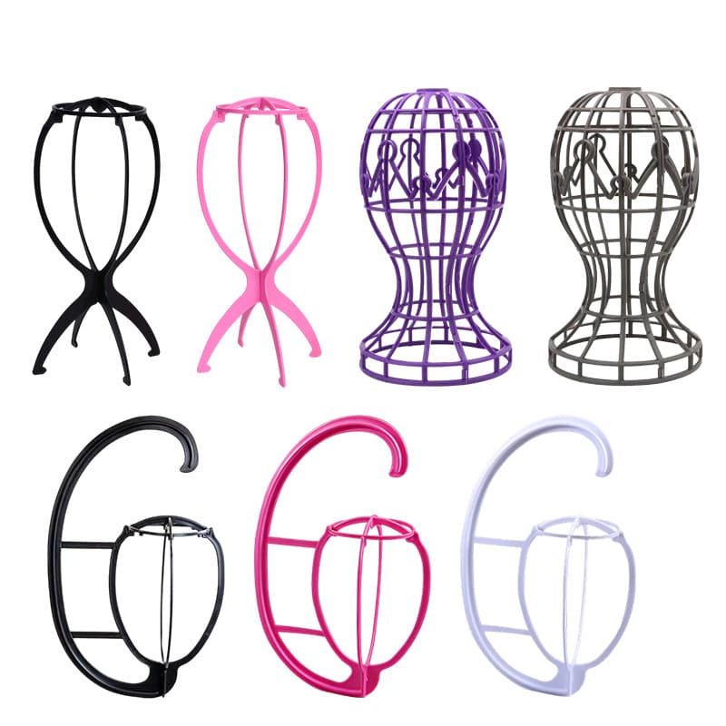 Wig Stand Head Model Support Bracket for Storage, Hanging, Drying, Display, Portable Wig Accessories for Beauty Salons