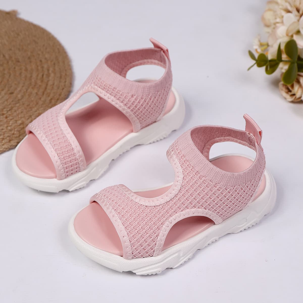 Girls Roman Sandals Open Toe 2026 Summer New Children's Shoes Beach Sandals Princess Style for Toddler and Big Girls