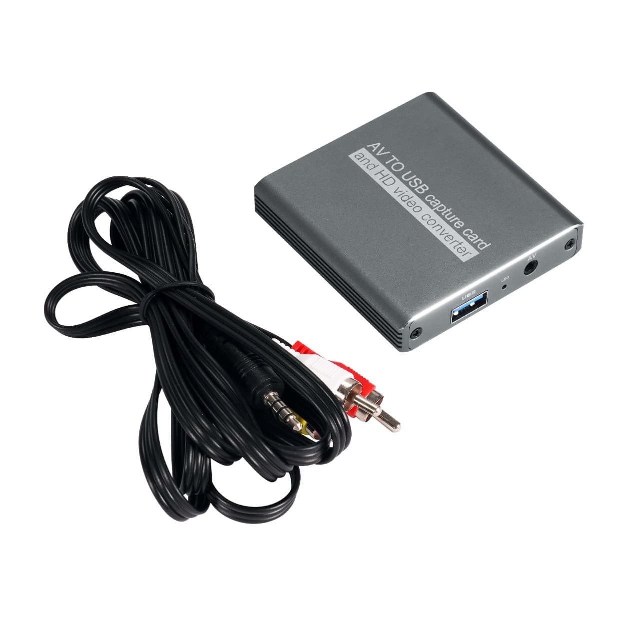 USB Analog Video Capture Card AV Recorder for Old Tape Cameras OBS Recording AV to HDMI Converter