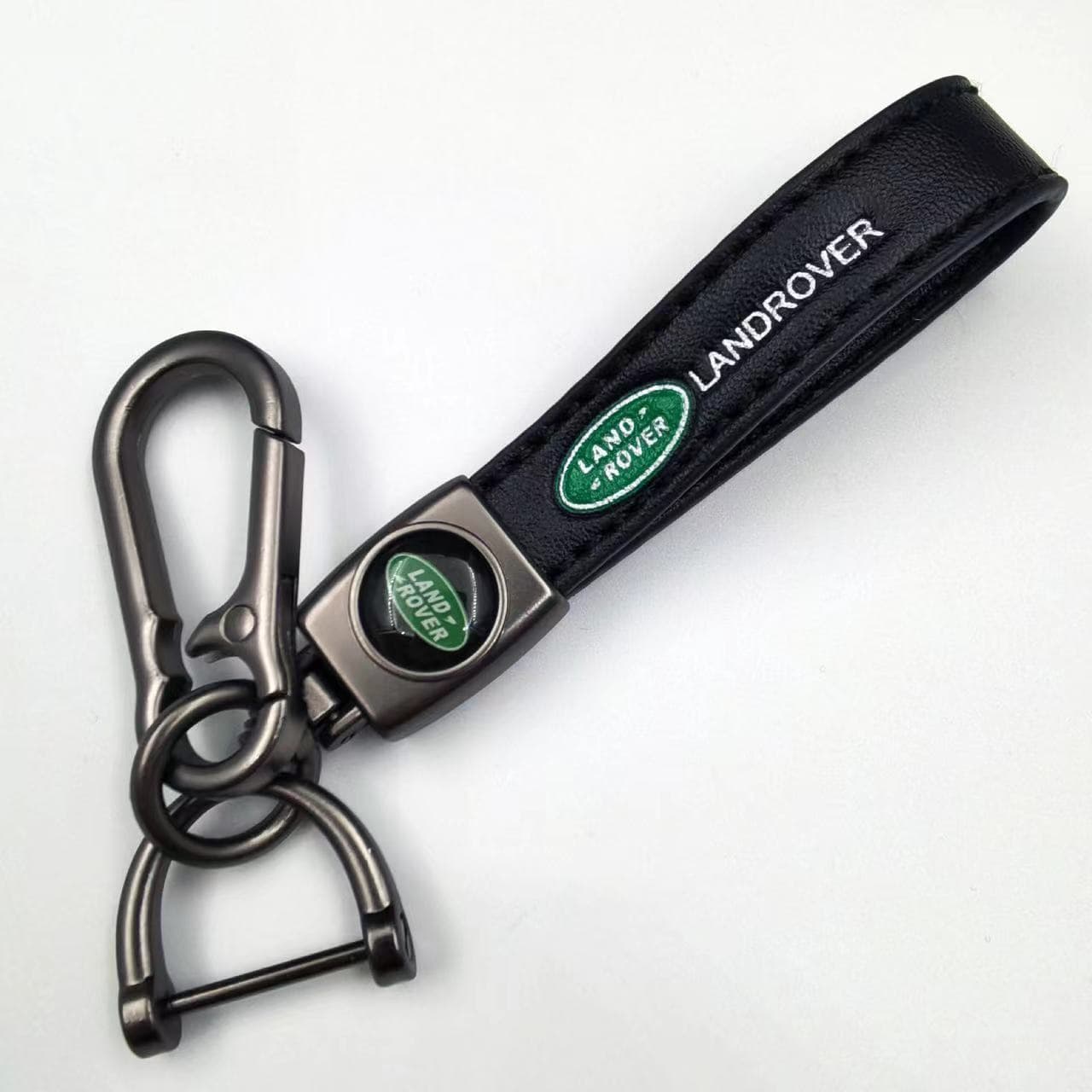 Cross-border Exclusive Car Keychain Lanyard Car Logo Personalized High-end Leather Metal Keychain Accessories Wholesale