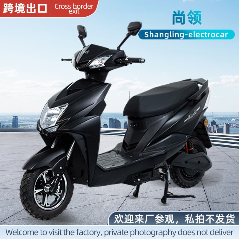 Cross-border Export Shangling Adult Two-Wheel Electric Lithium Battery Scooter Double Passenger Commuter Electric Motorcycle Factory Direct